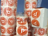 Circle labels  Glossy labels on many of rolls